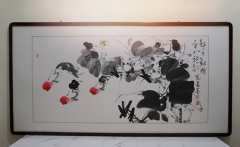 生命自证《静立观水气如龙》黛茜国画